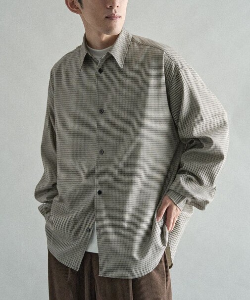 TRウールライクシャツ