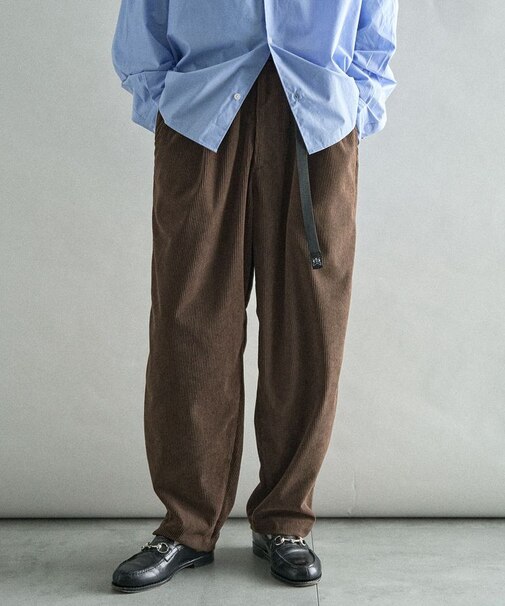 コーデュロイイージーワイドパンツ
