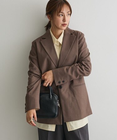 ウールライクオーバーサイズジャケット