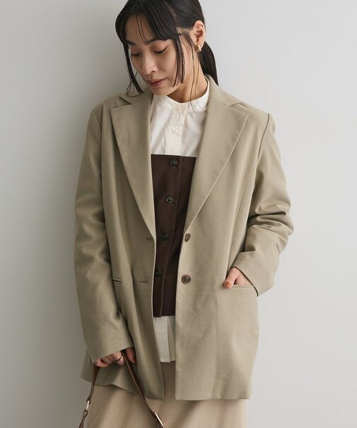ウールライクオーバーサイズジャケット