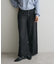 ロールアップ風ストレートデニムパンツ