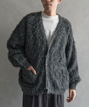 モヘアライクニットカーディガン
