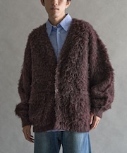 モヘアライクニットカーディガン