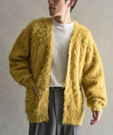 モヘアライクニットカーディガン