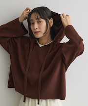 ハーフミラノニットフーディー＜ハンドウォッシャブル＞