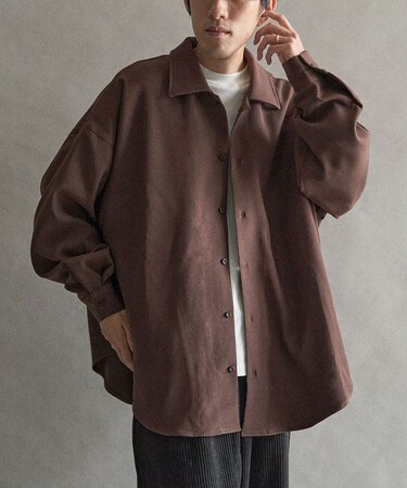ダブルジョーゼットシャツブルゾン