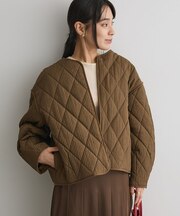 キルティングパイピングブルゾン