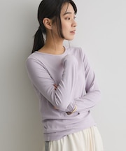 クルーネックバックメローカットソー