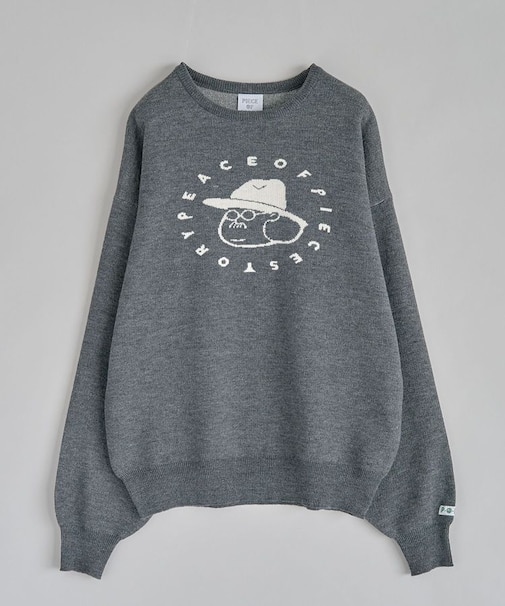 【P・O・P・S】ダブルジャカードニットプルオーバー