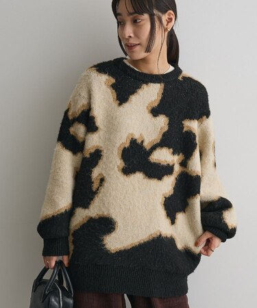 アニマルジャカードニットプルオーバー＜ハンドウォッシャブル＞