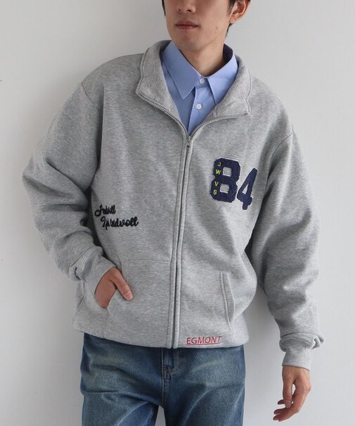 サガラ刺繍ZIPブルゾン