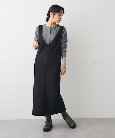 Uネックジャンパースカート