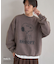 【PEANUTS/SNOOPY】スノーウォッシュボンディング裏毛スウェット