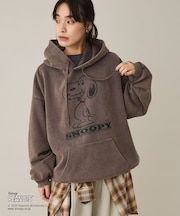 【PEANUTS/SNOOPY】スノーウォッシュボンディング裏毛パーカー