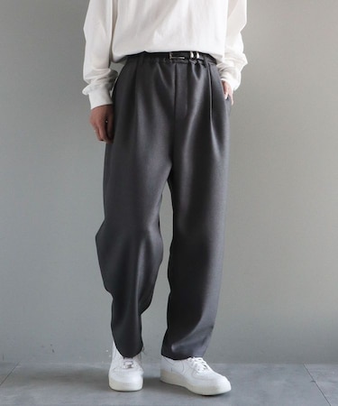 ウールライクポリツイルパンツ