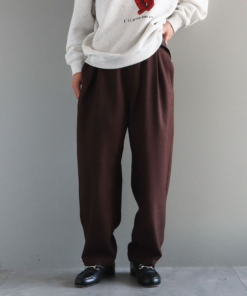 ウールライクポリツイルパンツ