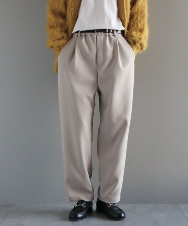 ウールライクポリツイルパンツ