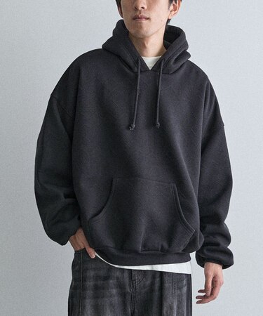 裏フリースフクレジャカードパーカー