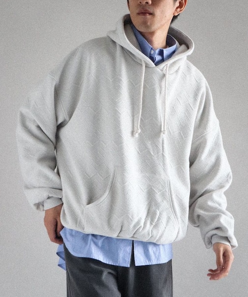 裏フリースフクレジャカードパーカー