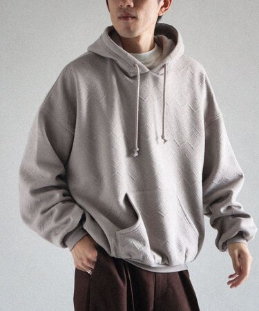 裏フリースフクレジャカードパーカー