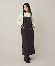 フロントジップジャンパースカート