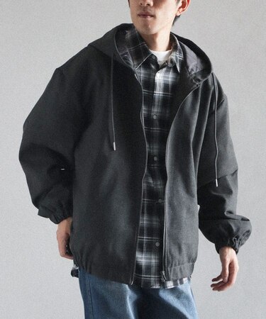 中綿フードブルゾン