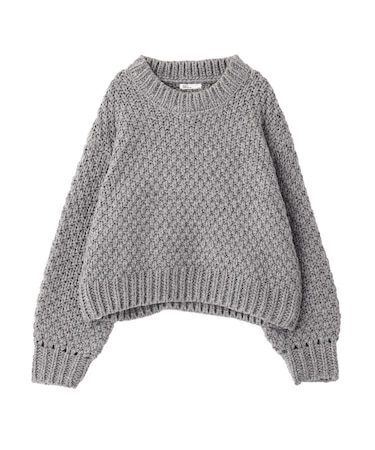 洗える/ローゲージカノコニットプルオーバー