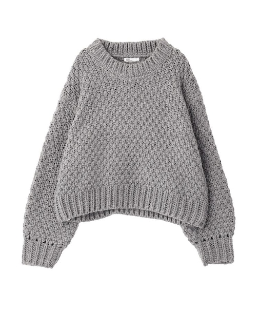 洗える/ローゲージカノコニットプルオーバー