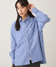 レギュラーカラーオーバーサイズシャツ