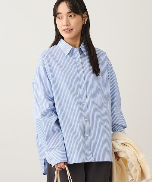 レギュラーカラーオーバーサイズシャツ