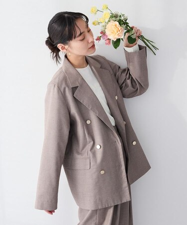＜セレモニー＞ダブルテーラードジャケット