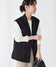 ＜セレモニー＞カットアウトデザインテーラードジレ