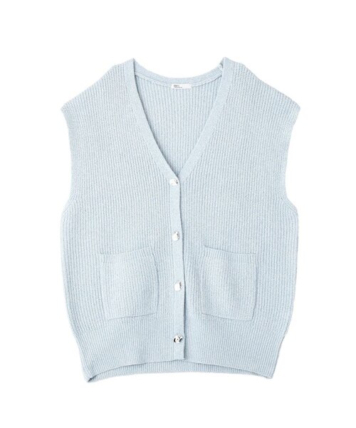 Vネックオーバーサイズニットベスト｜クラフトスタンダードブティック