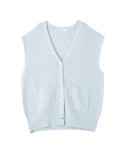 Vネックオーバーサイズニットベスト