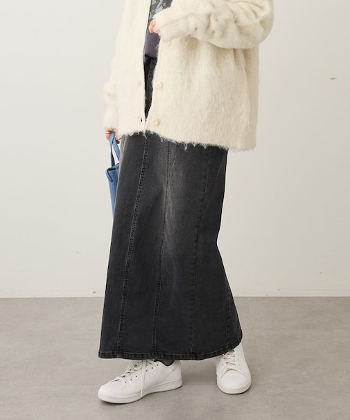 裏起毛デニムスカート