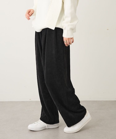 起毛カットソーイージーパンツ