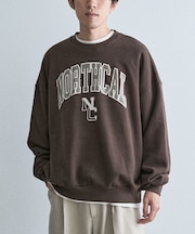 裏起毛カレッジスウェットシャツ