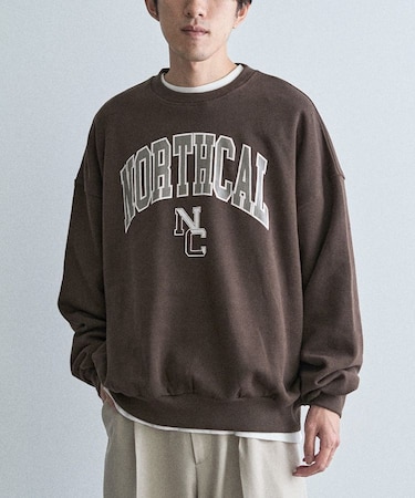 裏起毛カレッジスウェットシャツ