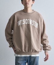 裏起毛カレッジスウェットシャツ