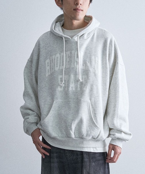 裏起毛カレッジパーカー