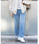 ストレートワイドデニムパンツ