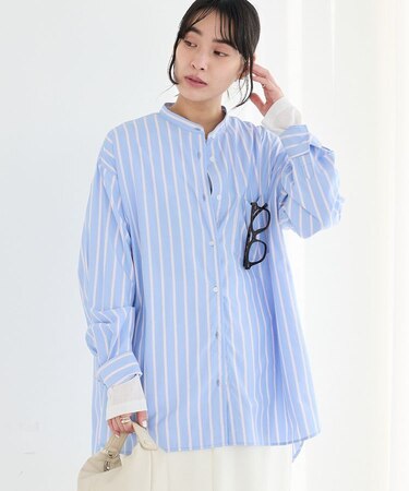 バンドカラーシャツ