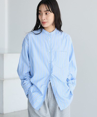 バンドカラーシャツ