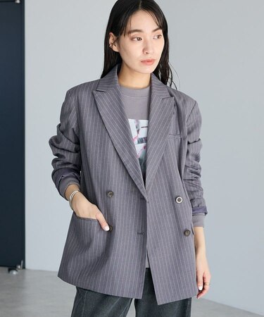 ストライプダブルジャケット