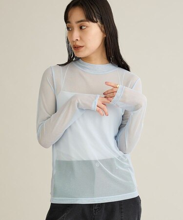 シアーメッシュロングスリーブインナー