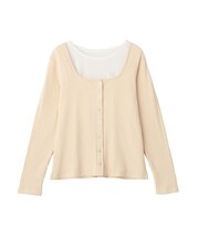 2点セット / スクープネックカーディガン+タンクトップ