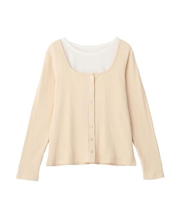 2点セット / スクープネックカーディガン+タンクトップ