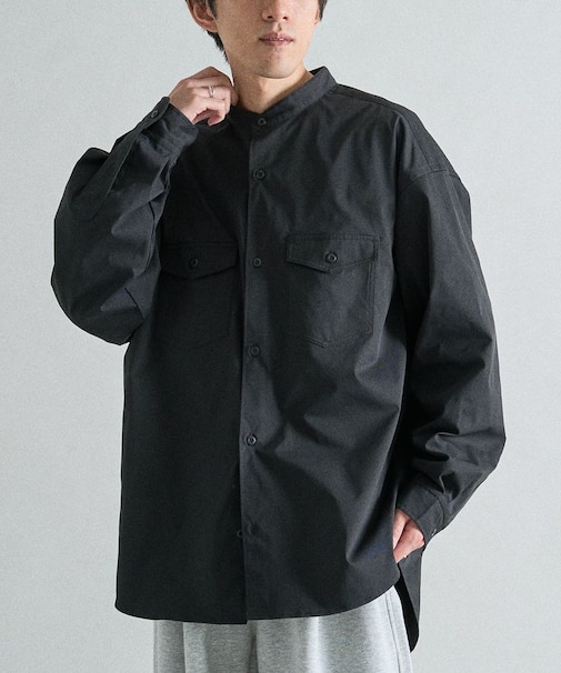 バンドカラーシャツ