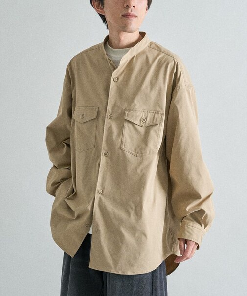 バンドカラーシャツ