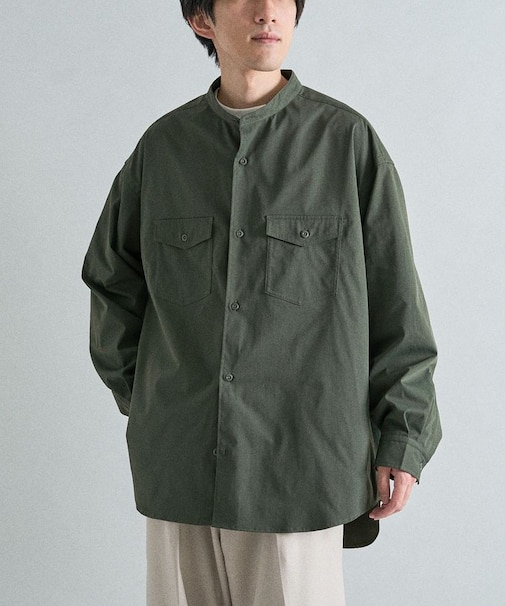 バンドカラーシャツ